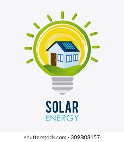 Solar energy design, vector illustration eps 10.