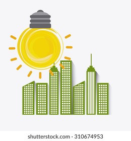 Solar energy design, vector illustration eps 10.