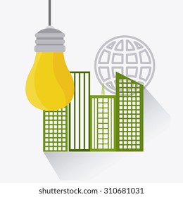 Solar energy design, vector illustration eps 10.
