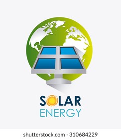 Solar energy design, vector illustration eps 10.