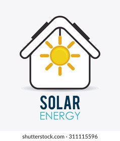 Solar energy design, vector illustration eps 10.