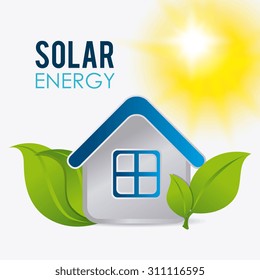 Solar energy design, vector illustration eps 10.