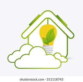 Solar energy design, vector illustration eps 10.