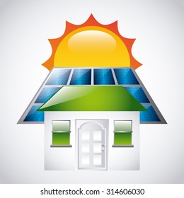 solar energy design, vector illustration eps10 graphic 