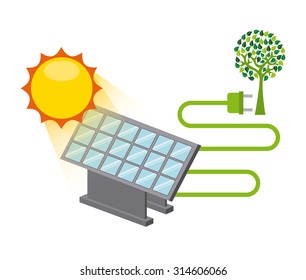 solar energy design, vector illustration eps10 graphic 