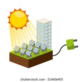 solar energy design, vector illustration eps10 graphic 