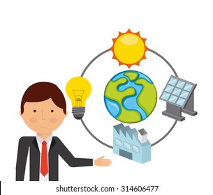 solar energy design, vector illustration eps10 graphic 