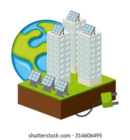 solar energy design, vector illustration eps10 graphic 
