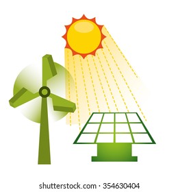 solar energy design, vector illustration eps10 graphic 