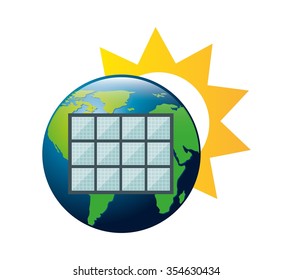 solar energy design, vector illustration eps10 graphic 