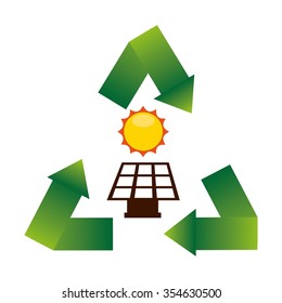 solar energy design, vector illustration eps10 graphic 