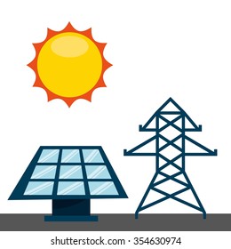 solar energy design, vector illustration eps10 graphic 