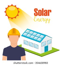 solar energy design, vector illustration eps10 graphic 