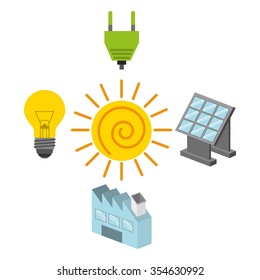 solar energy design, vector illustration eps10 graphic 