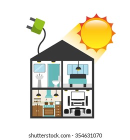 solar energy design, vector illustration eps10 graphic 