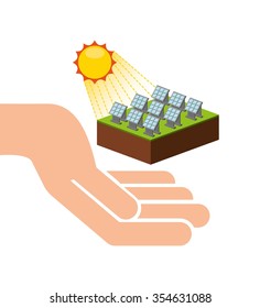 solar energy design, vector illustration eps10 graphic 