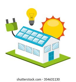 solar energy design, vector illustration eps10 graphic 