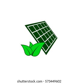 Solar energy eco concept icon