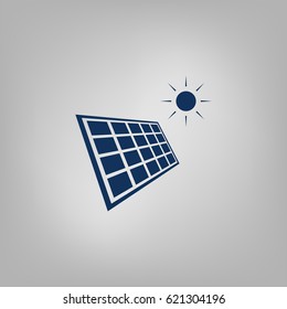 Solar energy eco concept icon