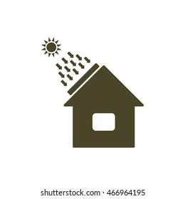 Solar Energy, Solar Heater Icon Vector