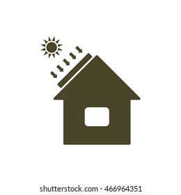 Solar Energy, Solar Heater Icon Vector