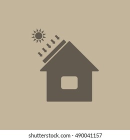 Solar Energy, Solar Heater Icon Vector