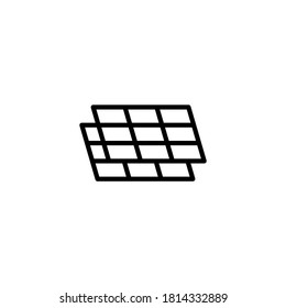 Solar Energy Icon  in black line style icon, style isolated on white background