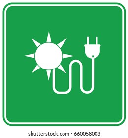 Solar energy icon design,clean vector