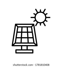 Solar Energy icon or logo isolated sign symbol vector illustration - high quality black style vector icons
