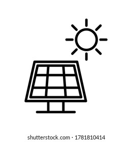 Solar Energy Icon Logo Isolated Sign Stock Vector (Royalty Free ...