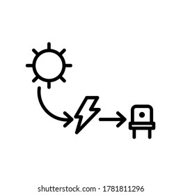 Solar Energy icon or logo isolated sign symbol vector illustration - high quality black style vector icons
