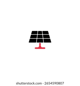 Diseño de Vector de logotipo de icono de energía solar.