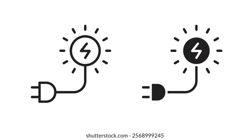 Solar energy icon set vector graphics designs