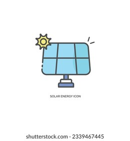 Solar Energy Icon Vector Design.
