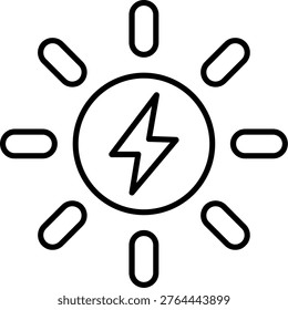 Solar Energy Icon Vector Element line icon design vector icons