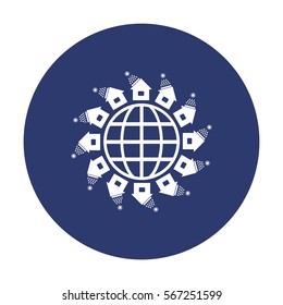 Solar Energy Icon Vector flat design style