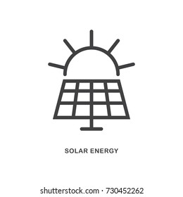 Solar energy, icon, vector, Illustration.