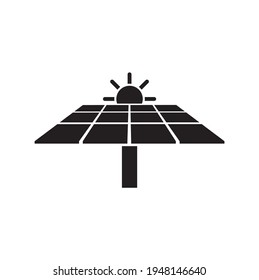 vector de icono de energía solar aislado