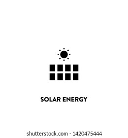 solar energy icon vector. solar energy sign on white background. solar energy icon for web and app