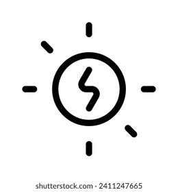 Solar Energy Icon Vector Symbol Design Illustration