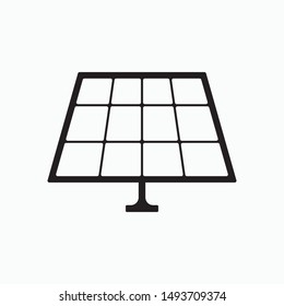 Solar energy icon. Vector technology symbol