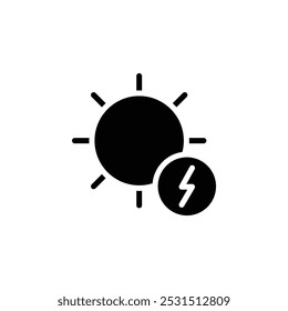 Solar energy icon web design in vector