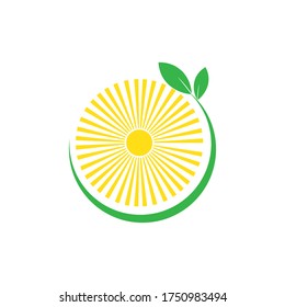 solar energy illustration logo vector