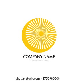 solar energy illustration logo vector