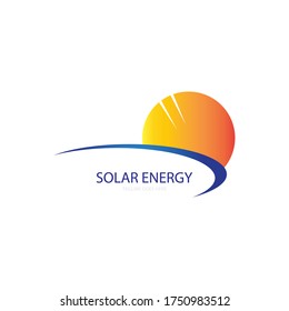 solar energy illustration logo vector
