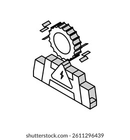 solar energy isometric icon vector. solar energy sign. isolated symbol illustration