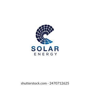 Solar Energy Letter C Logo