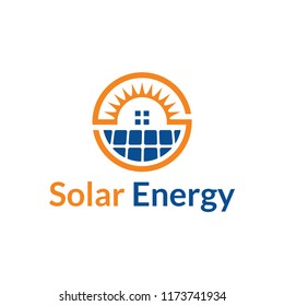 Modern Solar Energy Logo Design Vector Stock Vector (Royalty Free ...