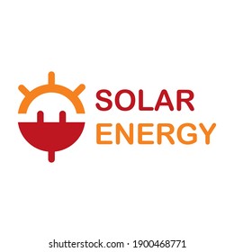 Solar Energy logo Concept creative symbol vector illustration