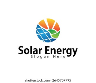 solar energy logo creative design creative sun nature industry